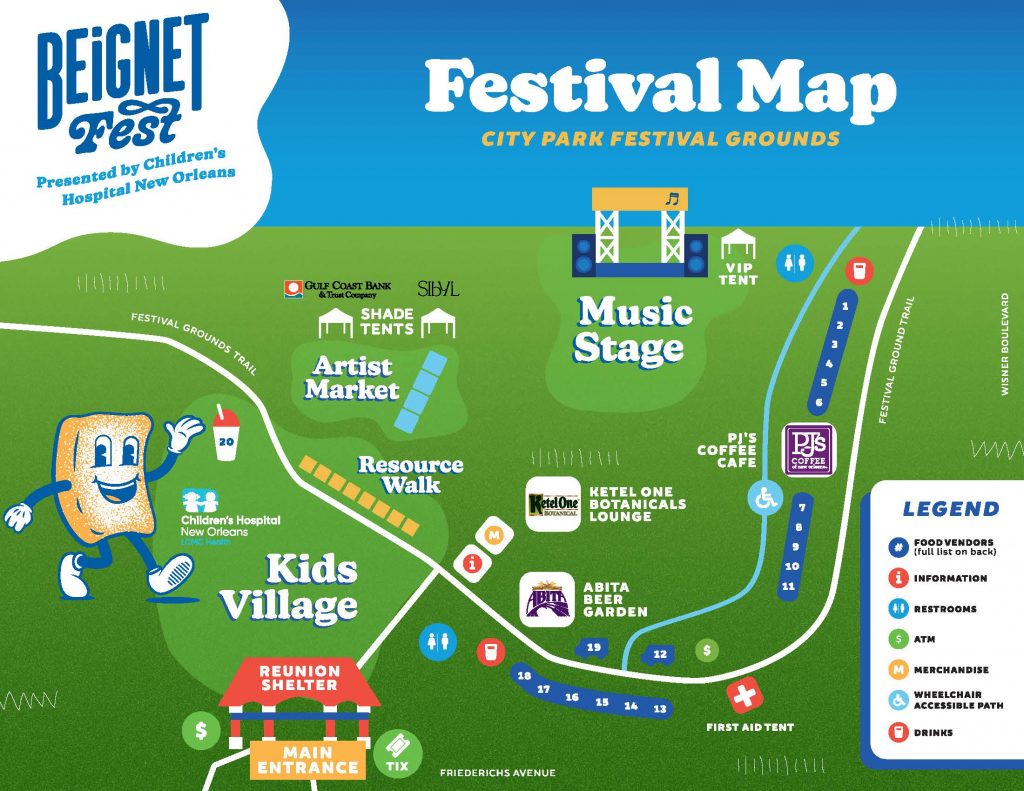 2023 Beignet Fest map